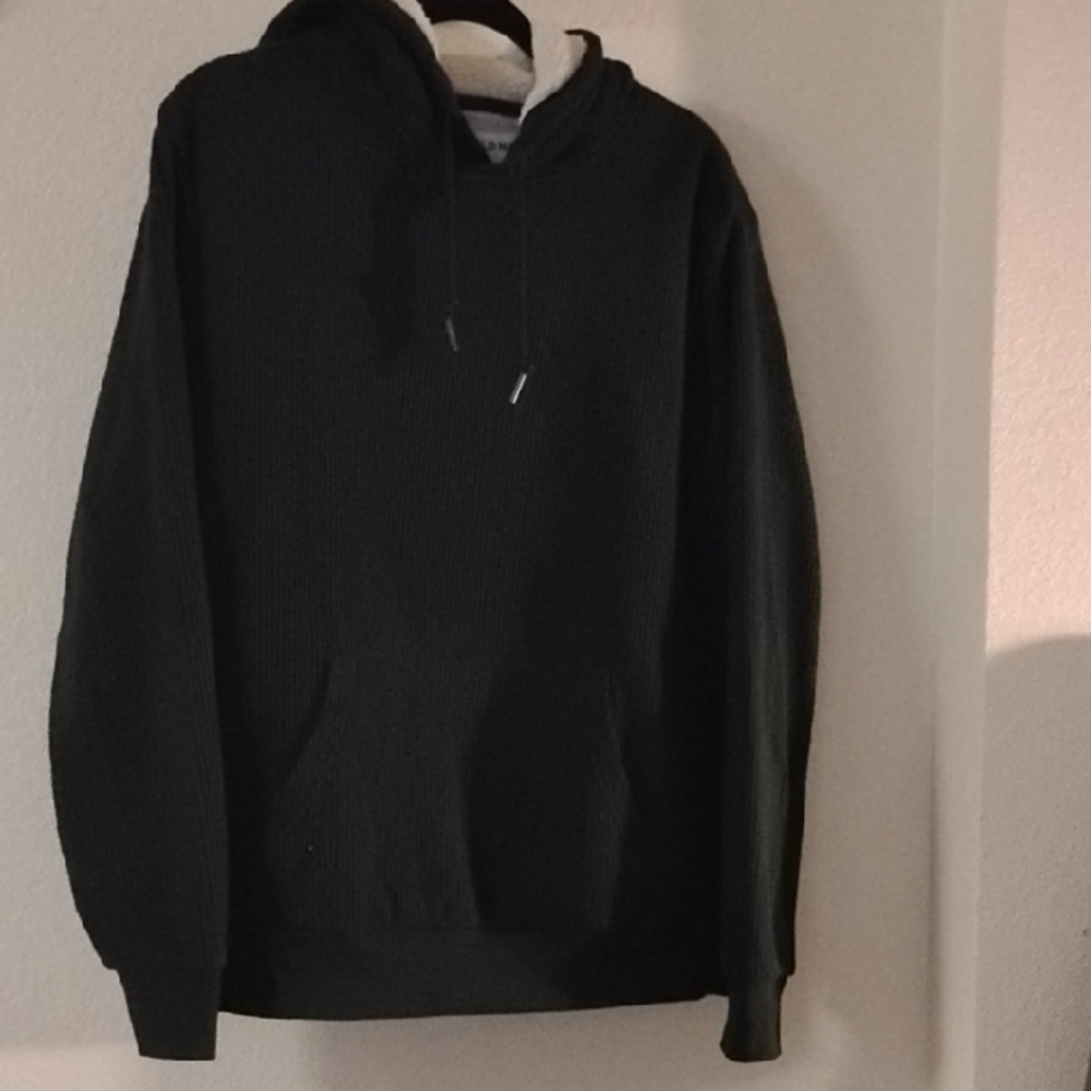 Old Navy Green and Black Cozy Hoodie Sweatshirt